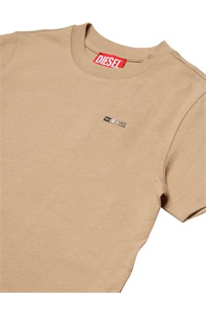 brown cotton t-shirt DIESEL KIDS | J027710CATMK726